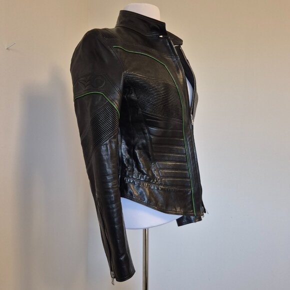 Custom Embossed Leather Jacket with Praying Eagle Claws by Oceandrive Leather - Picture 2 of 15